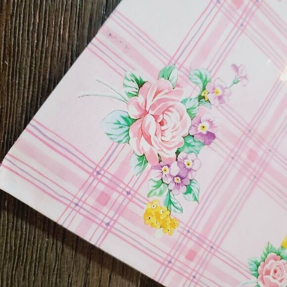 Vintage 1980's Pink Girly Pastel Floral Kawaii Gift Bag Ribbon Bow - Picture 14 of 16